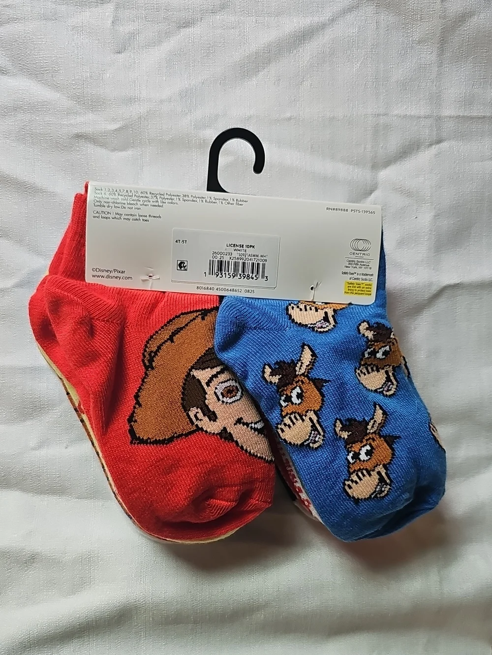 Disney-Toy Story Toddler Size 4T-5T Ankle Socks 10 Pairs Multicolor New